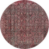 Dalyn Karaj KJ3 Pink Machine Washable Area Rug Round Main Image