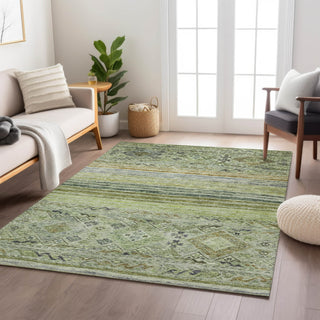 Dalyn Karaj KJ4 Aloe Machine Washable Area Rug Lifestyle Image Feature