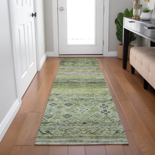 Dalyn Karaj KJ4 Aloe Machine Washable Area Rug Runner Lifestyle Image Feature