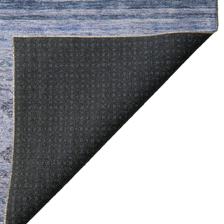 Dalyn Karaj KJ4 Blue Machine Washable Area Rug Backing Image