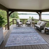 Dalyn Karaj KJ4 Blue Machine Washable Area Rug Outdoor Lifestyle Image Feature