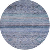 Dalyn Karaj KJ4 Blue Machine Washable Area Rug Round Main Image