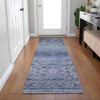 Dalyn Karaj KJ4 Blue Machine Washable Area Rug Runner Lifestyle Image Feature