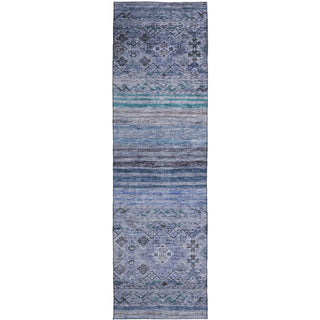 Dalyn Karaj KJ4 Blue Machine Washable Area Rug Runner Main Image