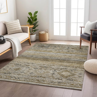 Dalyn Karaj KJ4 Brown Machine Washable Area Rug Lifestyle Image Feature