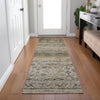 Dalyn Karaj KJ4 Brown Machine Washable Area Rug Runner Lifestyle Image Feature