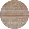 Dalyn Karaj KJ4 Copper Machine Washable Area Rug Round Main Image