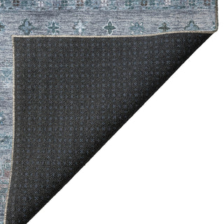 Dalyn Karaj KJ5 Blue Machine Washable Area Rug Backing Image