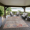 Dalyn Karaj KJ5 Gray Machine Washable Area Rug Outdoor Lifestyle Image Feature