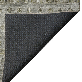 Dalyn Karaj KJ5 Pewter Machine Washable Area Rug Backing Image