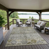 Dalyn Karaj KJ5 Pewter Machine Washable Area Rug Outdoor Lifestyle Image Feature