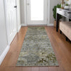 Dalyn Karaj KJ5 Pewter Machine Washable Area Rug Runner Lifestyle Image Feature