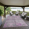 Dalyn Karaj KJ5 Purple Machine Washable Area Rug Outdoor Lifestyle Image Feature