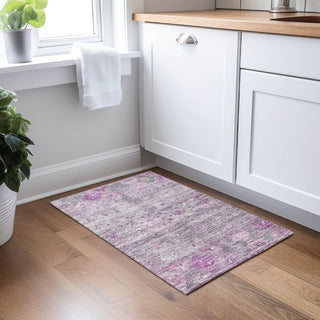 Dalyn Karaj KJ5 Purple Machine Washable Area Rug Scatter Lifestyle Image Feature