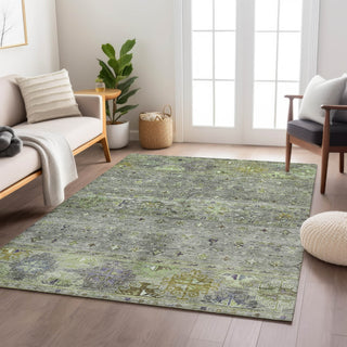 Dalyn Karaj KJ5 Sage Machine Washable Area Rug Lifestyle Image Feature