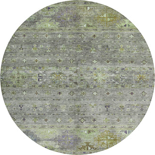 Dalyn Karaj KJ5 Sage Machine Washable Area Rug Round Main Image