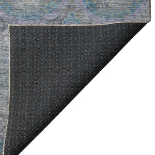 Dalyn Karaj KJ6 Blue Machine Washable Area Rug Backing Image