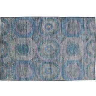 Dalyn Karaj KJ6 Blue Machine Washable Area Rug Scatter Main Image