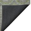 Dalyn Karaj KJ6 Olive Machine Washable Area Rug Backing Image