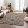 Dalyn Karaj KJ6 Paprika Machine Washable Area Rug Lifestyle Image Feature