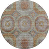 Dalyn Karaj KJ6 Paprika Machine Washable Area Rug Round Main Image