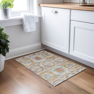 Dalyn Karaj KJ6 Paprika Machine Washable Area Rug Scatter Lifestyle Image Feature
