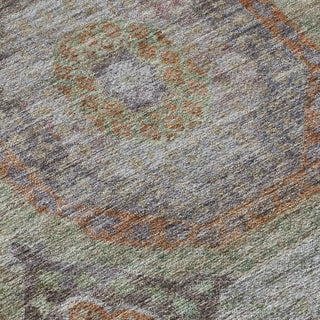 Dalyn Karaj KJ6 Paprika Machine Washable Area Rug Swatch Image