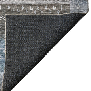 Dalyn Karaj KJ7 Blue Machine Washable Area Rug Backing Image