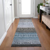Dalyn Karaj KJ7 Blue Machine Washable Area Rug Runner Lifestyle Image Feature
