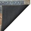 Dalyn Karaj KJ7 Brown Machine Washable Area Rug Backing Image