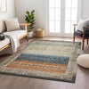 Dalyn Karaj KJ7 Brown Machine Washable Area Rug Lifestyle Image Feature