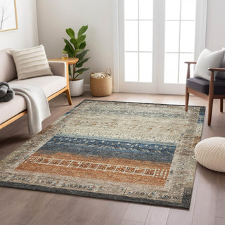 Dalyn Karaj KJ7 Brown Machine Washable Area Rug Lifestyle Image Feature