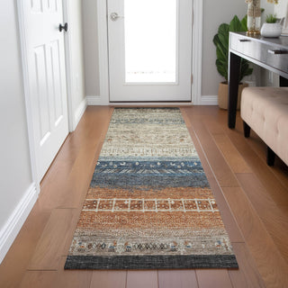 Dalyn Karaj KJ7 Brown Machine Washable Area Rug Runner Lifestyle Image Feature