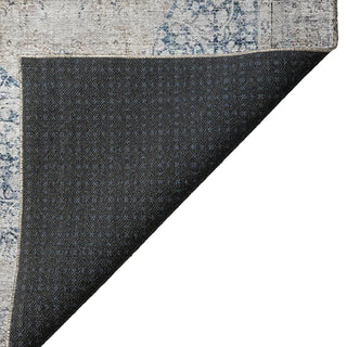 Dalyn Karaj KJ8 Blue Machine Washable Area Rug Backing Image