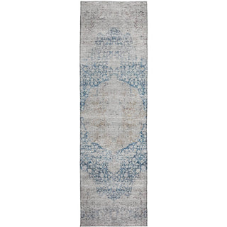 Dalyn Karaj KJ8 Blue Machine Washable Area Rug Runner Main Image