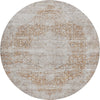 Dalyn Karaj KJ8 Copper Machine Washable Area Rug Round Main Image