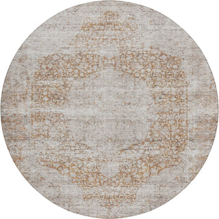 Dalyn Karaj KJ8 Copper Machine Washable Area Rug Round Main Image