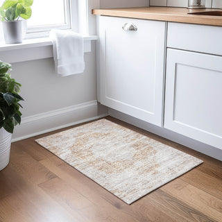 Dalyn Karaj KJ8 Copper Machine Washable Area Rug Scatter Lifestyle Image Feature