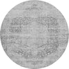 Dalyn Karaj KJ8 Gray Machine Washable Area Rug Round Main Image