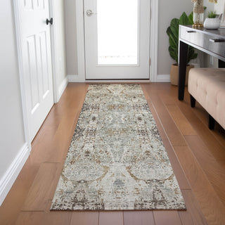 Dalyn Karaj KJ9 Linen Machine Washable Area Rug Runner Lifestyle Image Feature