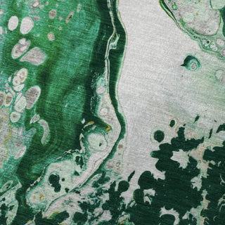 Dalyn Kikiamo KK10 Emerald City Machine Washable Area Rug Swatch Image