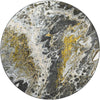 Dalyn Kikiamo KK13 Graphite Machine Washable Area Rug Round Main Image