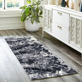 Dalyn Kikiamo KK14 Marble Machine Washable Area Rug Runner Lifestyle Image Feature