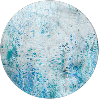 Dalyn Kikiamo KK18 Ocean Machine Washable Area Rug Round Main Image