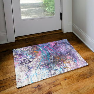 Dalyn Kikiamo KK19 Lavender Machine Washable Area Rug Scatter Lifestyle Image Feature