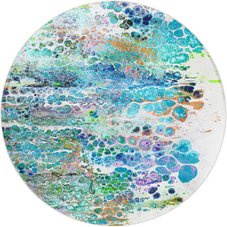 Dalyn Kikiamo KK20 Twilight Machine Washable Area Rug Round Main Image