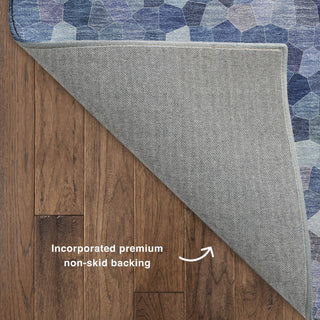 Dalyn Kaleidoscope KL1 Baltic Machine Washable Area Rug Backing Image
