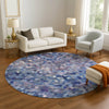 Dalyn Kaleidoscope KL1 Baltic Machine Washable Area Rug Round Lifestyle Image Feature