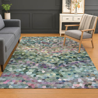 Dalyn Kaleidoscope KL1 Cactus Machine Washable Area Rug Lifestyle Image Feature