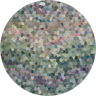 Dalyn Kaleidoscope KL1 Cactus Machine Washable Area Rug Round Main Image